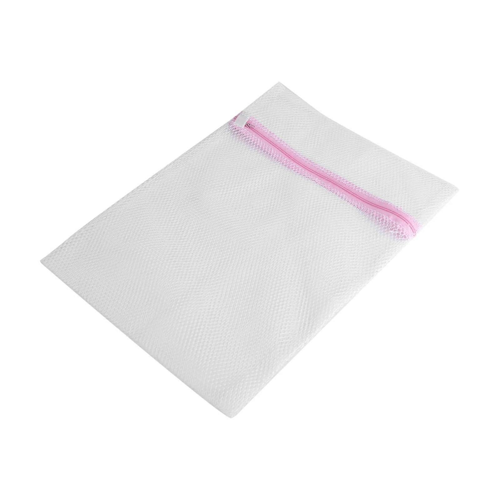Laundry Mesh Bag for Washing Machine with Zipper, Coarse Mesh 40x50cm for Delicates, Socks, Lingerie, and Coats