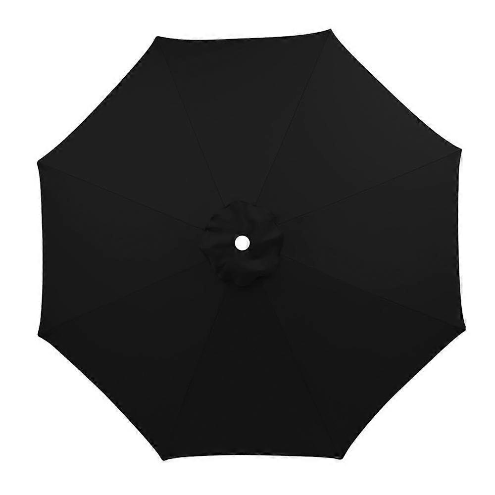 Replacement Patio Umbrella Canopy 2.7m Dark Green Cover for 6-Arm Garden Umbrellas, Durable Sunshade Solution