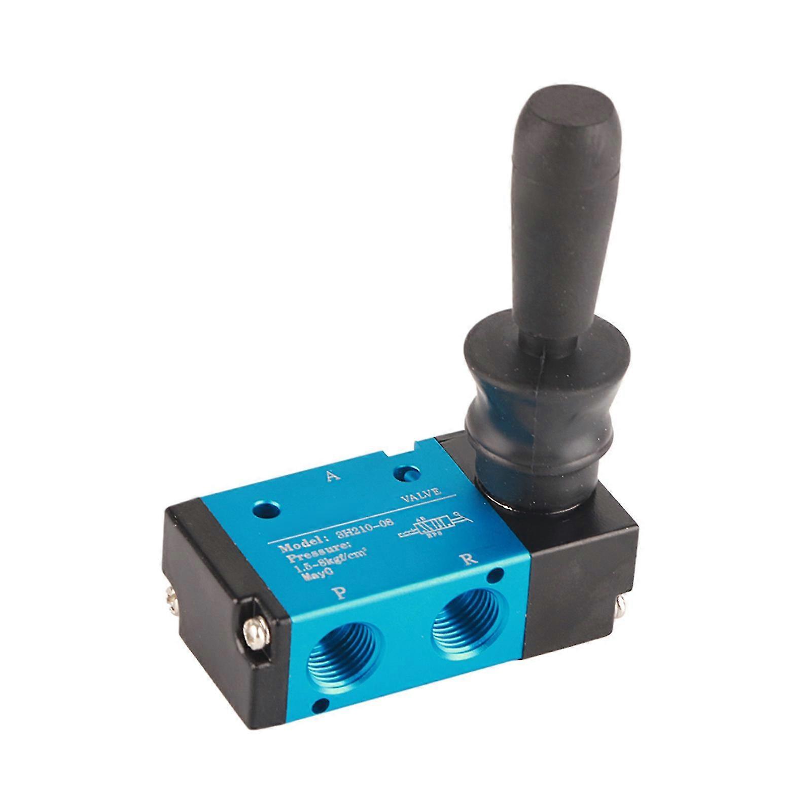 2 Position 3 Way 1/4 Hand Lever Operated Pneumatic Valve Air Control