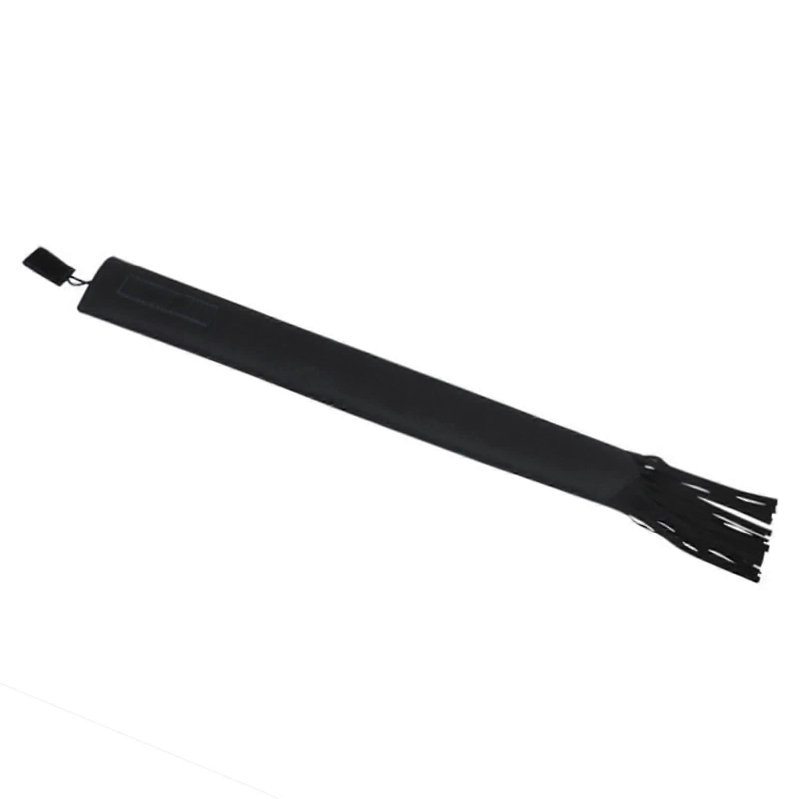 Ponytail Bag Protective Pouch for Ponytail Breathable Ponytail Protection with Fringe (Black)