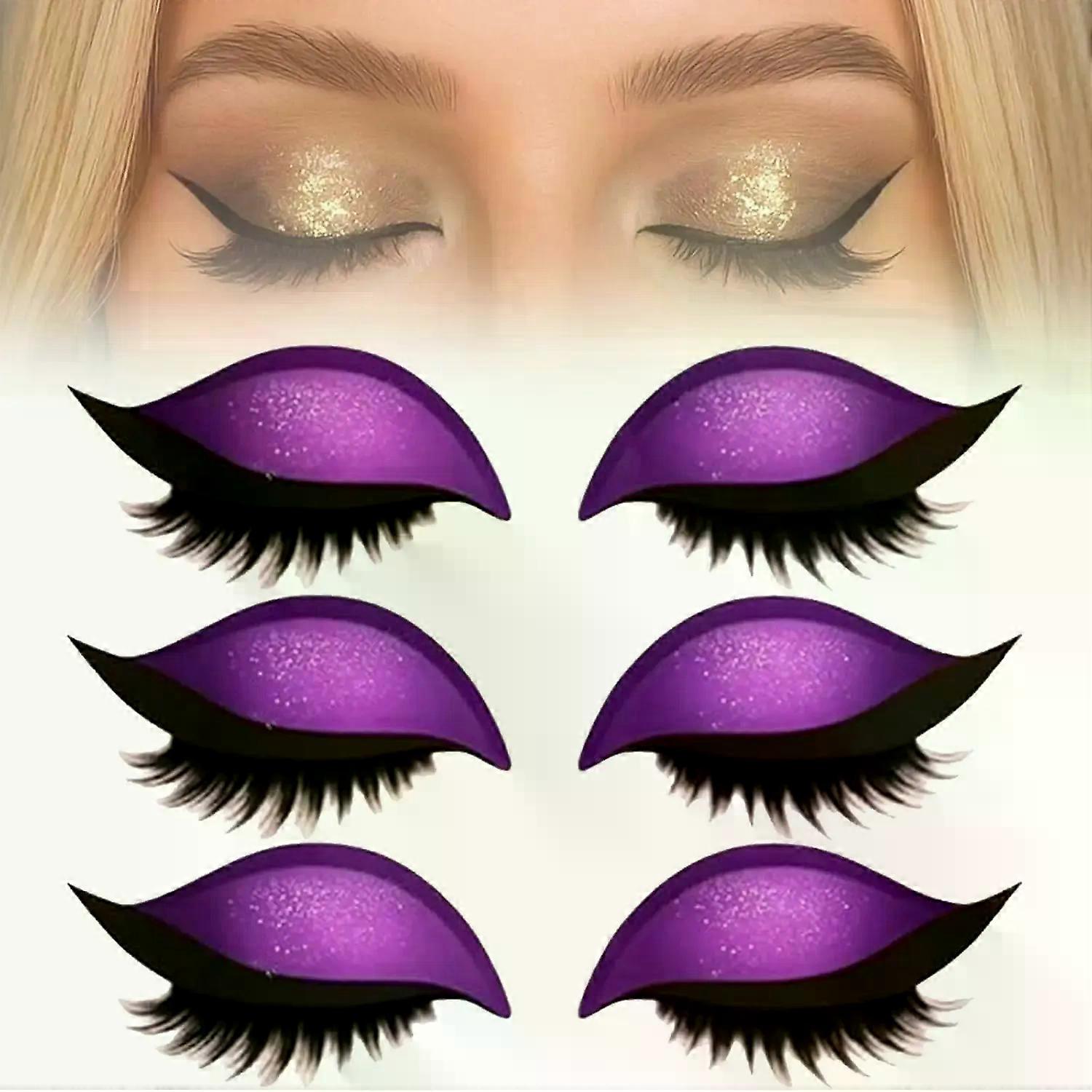 Eyelash Stickers Adjustable Quick Eye Makeup Eyeshadow Eyelash Combination Reusable False Eyelashes For Beginner