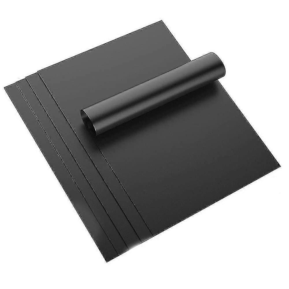 Barbecue Mats, Cooking Mats, Reusable Non-stick Grill Mats, Suitable for Ovens/Charcoal/Gas/Electric Grill, 40 * 33 Cm, (Set of 5 Mats)