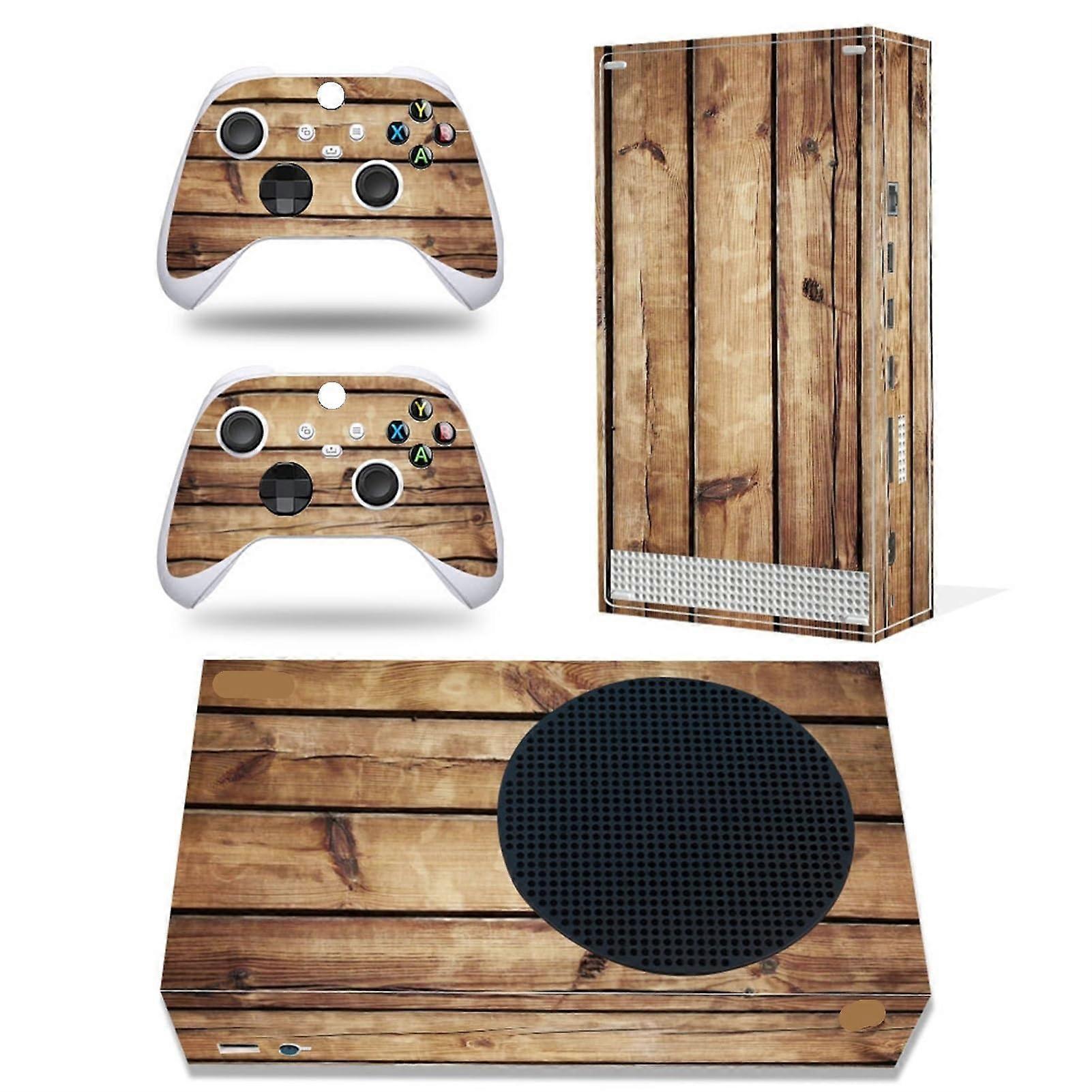 Vinyl Sticker Skin for Xbox Series S Console with Two Free Wireless Controller Skins, Customizable Decal Set