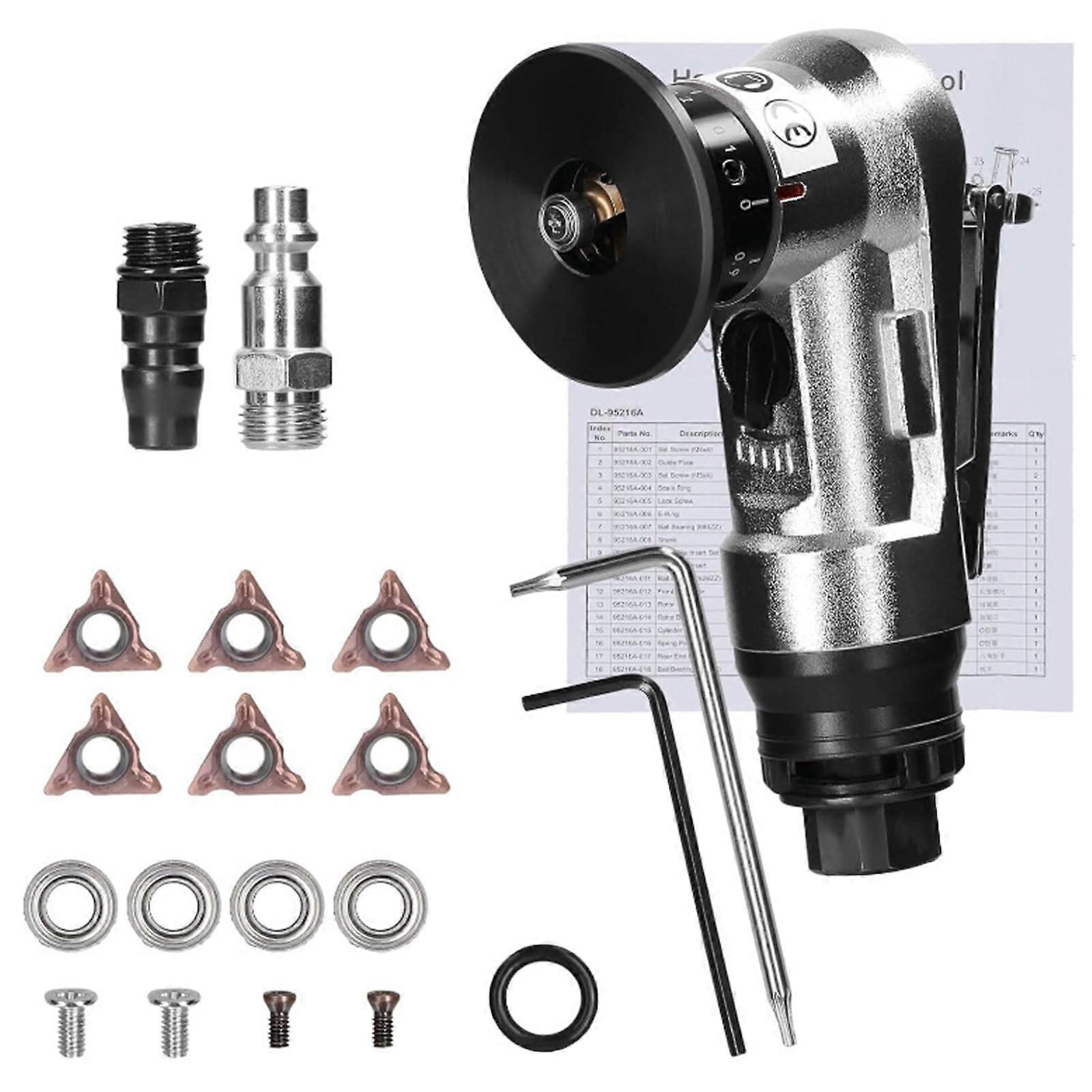Pneumatic chamfering tool, deburring tool for metal edges, pneumatic chamfering machine, small hand grinder