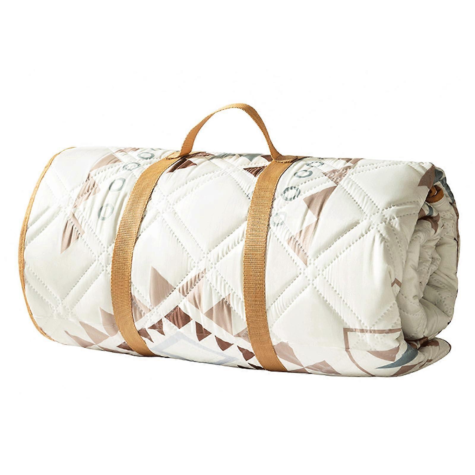 بطانيات نزهة للأماكن الخارجية ، مقاومة للماء ، قابلة للغسل في الغسالة (رمل دافئ ، 200 × 220 سم)