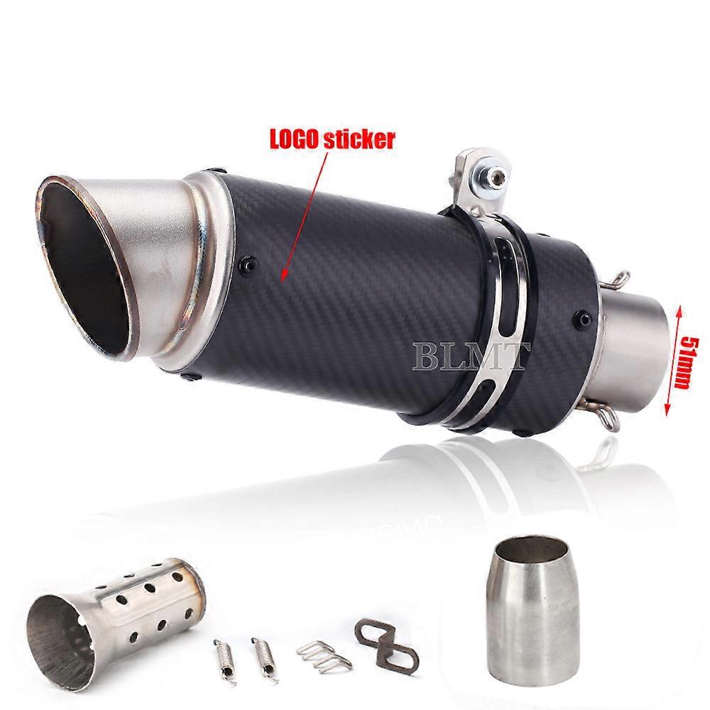 Uniwersalna rura ewakuacyjna motocykla wydechowego z włókna węglowego 51/60mm z DB Killer dla z900 R3 R25 MT07 MT09 R1 Z400 Z650