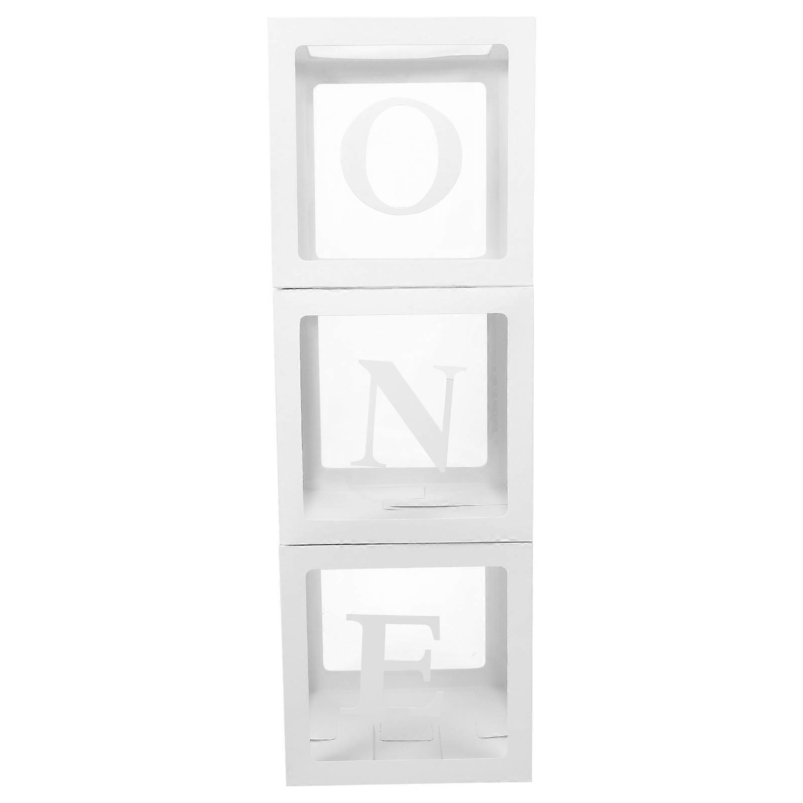 Birthday Party Decorations Balloon Boxes Assorted Color 30.00X30.00X3.00CM Photo Props 1Set