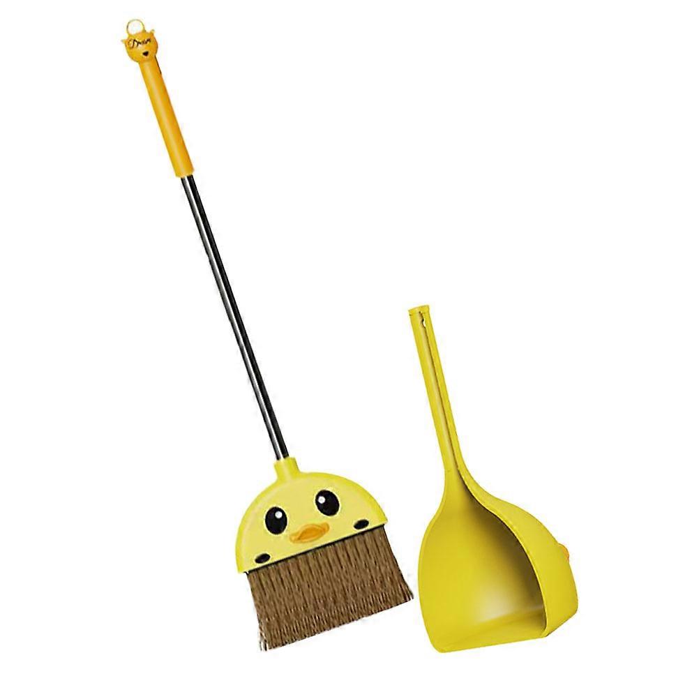 Toddler Broom and Dustpan Set for Decoration 1Set Cartoon Plastic Cleaning Tool