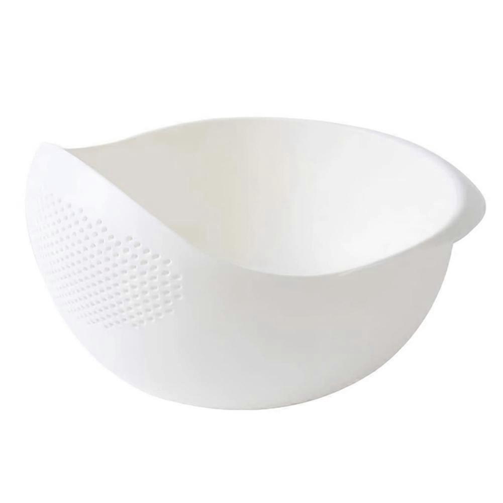 1PC- Colander Rice Bowl Drain Basket Fruit Bowl Washing Drain Basket with Handle Washing Basket Home Kitchen Organizer