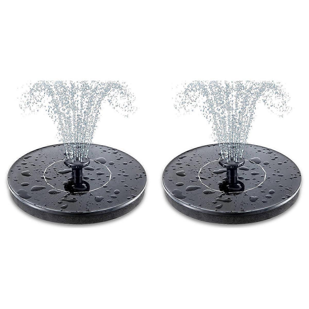 Solar Bird Bath Fountain Pump, Upgrade Solar Fountain with 6 Nozzle