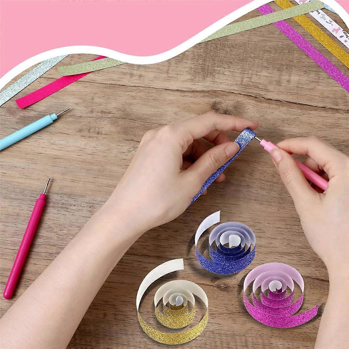 4pc Quilling Kit Quilling Tool for Paper Flowers Crafts Colorful