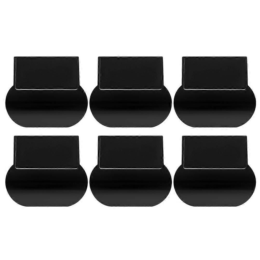 Practical Toilet Lid Lifter Durable PC Material Black Color for Bathroom Use 6pcs