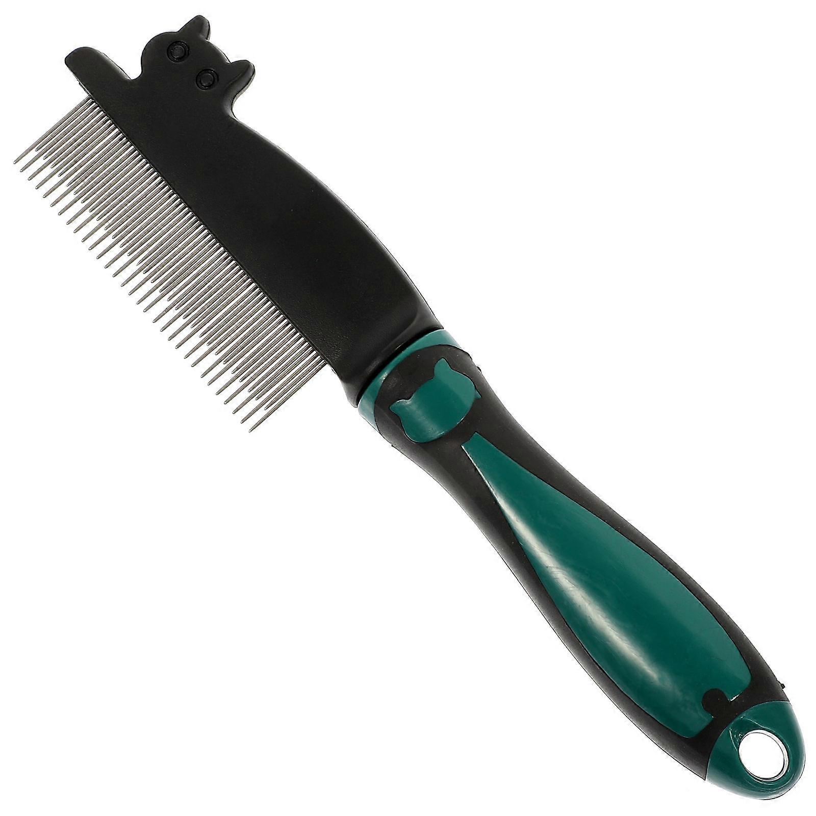 Small Grooming Comb Multi-Functional Pet Grooming Tool Loose Hair Removal Ergonomic Design 1Pack