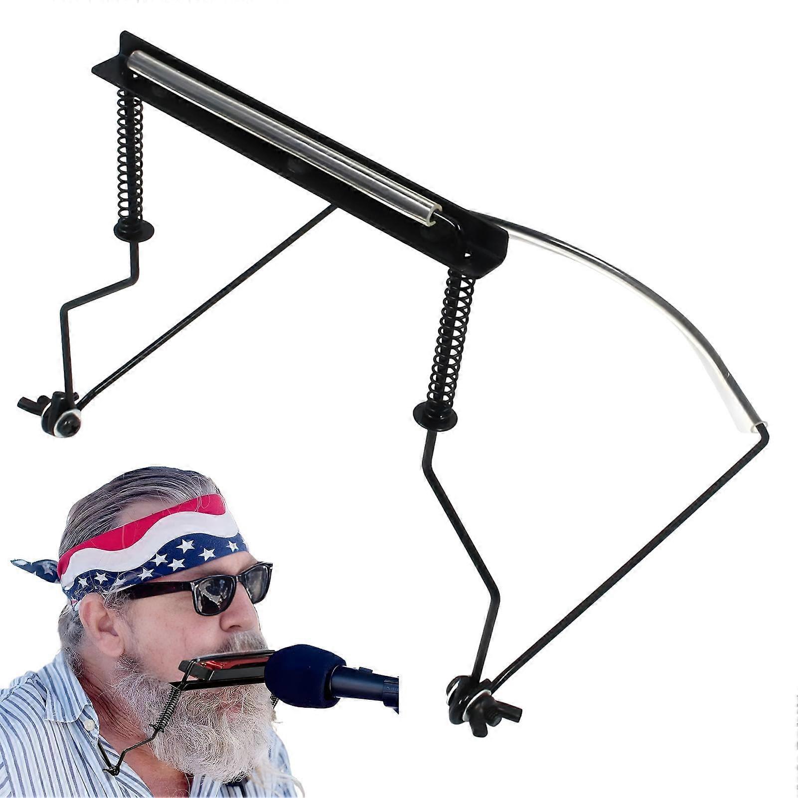 Harmonica Neck Holder Professional, Adjustable Neck Strap for 10Hole Harmonica