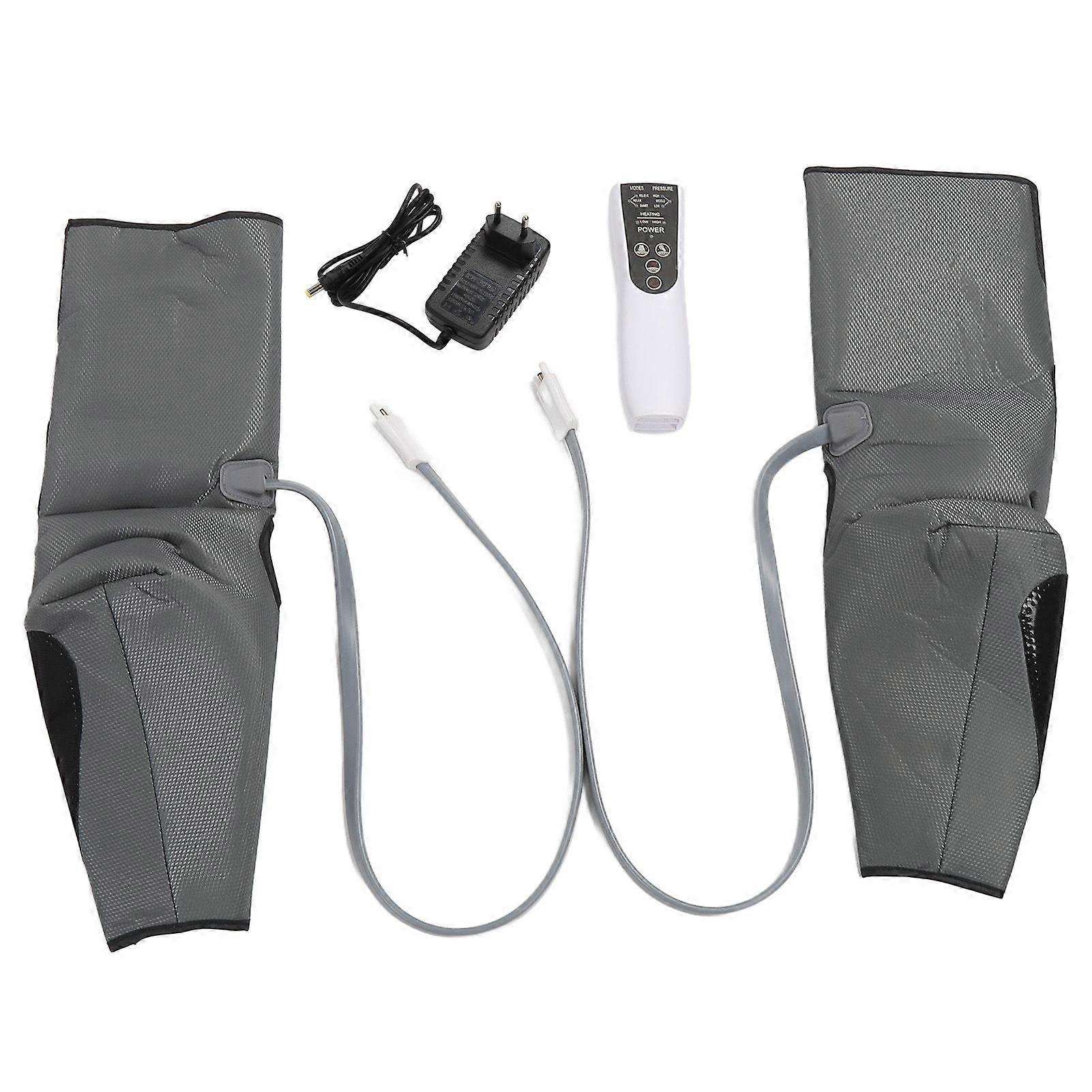 Leg Massager with Heat Improved Circulation Recovery Boots 3 Modes 3 Strength Compression Leg Massager 100?240V EU PlugYMMR)