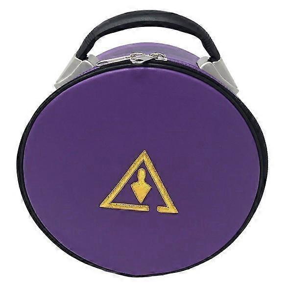 Royal & Select Cryptic Masonic Hat/cap Case Purple
