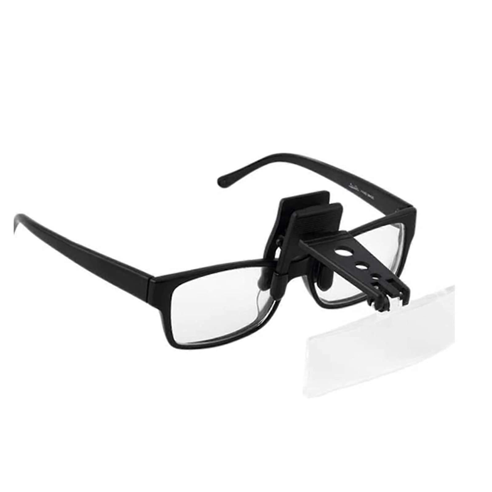 Lightweight Folding Multifold Clip-On Glasses Flip Magnifier for Reading and Watch Repairs