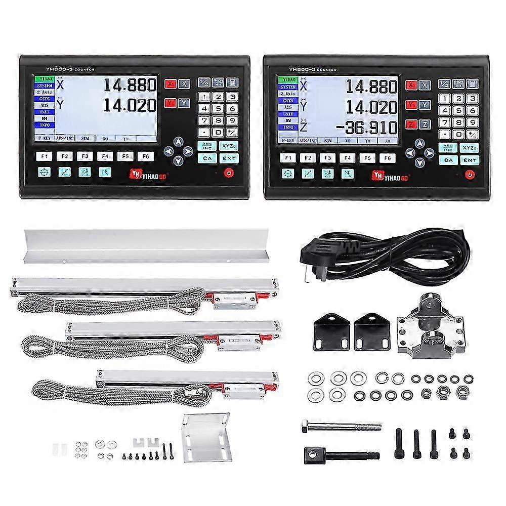 Lcd 2/3 Axis Grating Cnc Milling Digital Readout Display Dro / Ka300 5m Ttl 70-970mm Electronic Linear Scale Encoders Lathe Tool Hr