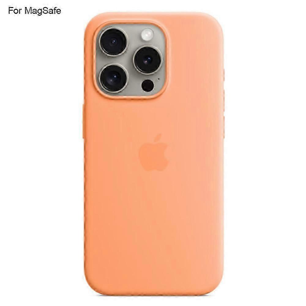 Shockproof Protective Case Cover for iPhone 14 Pro Mobile Phone with MagSafe Liquid Silicone Shell Accessory