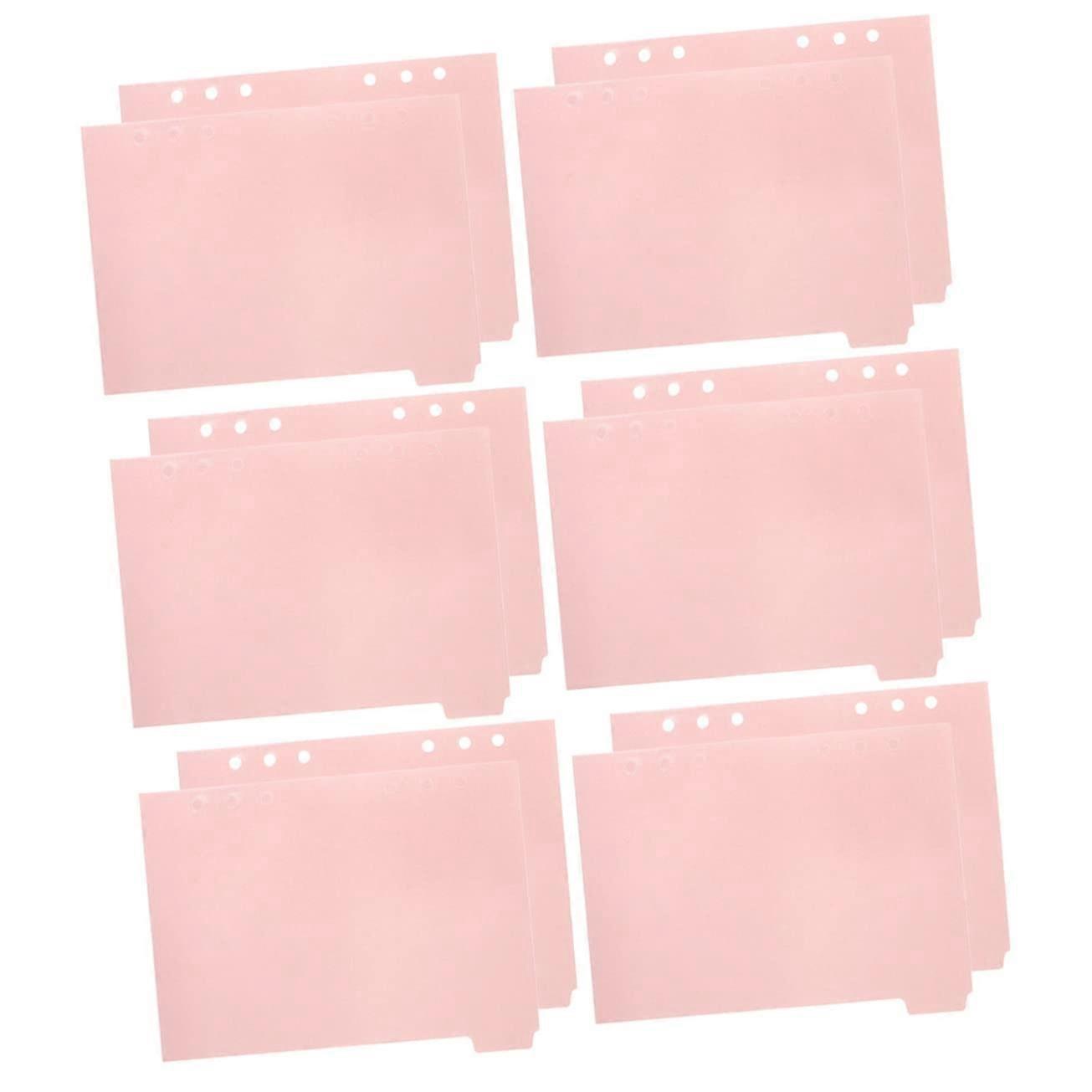 Pack of 12 Divider Budget Folder with Cash Envelopes Pink