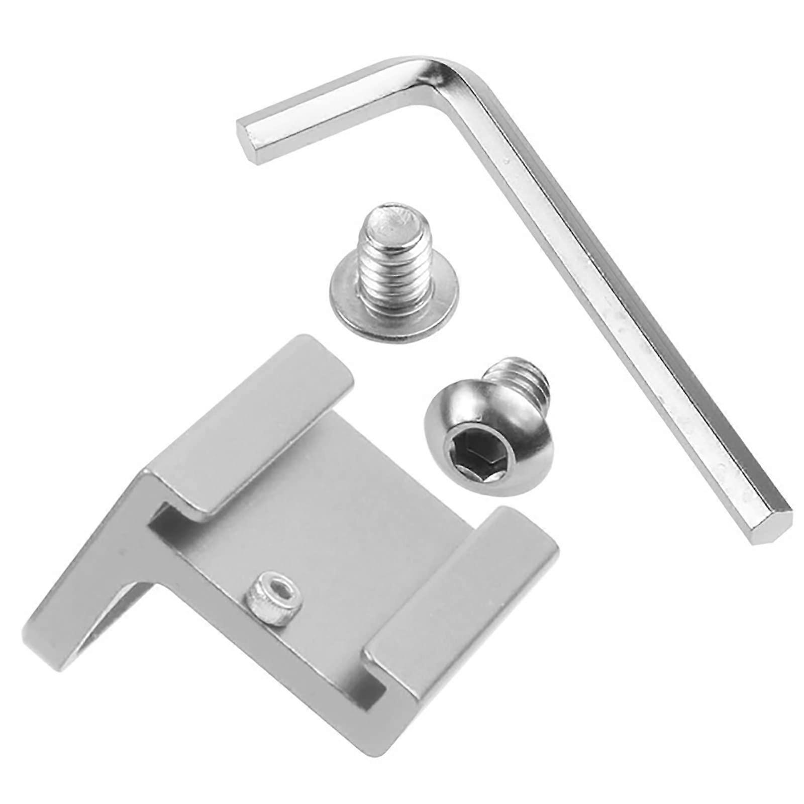 Cold Shoe Adapter 90 Degree Angle for Camera Rig Side Mount Quick Release L Bracket with 1/4 Inch Screws