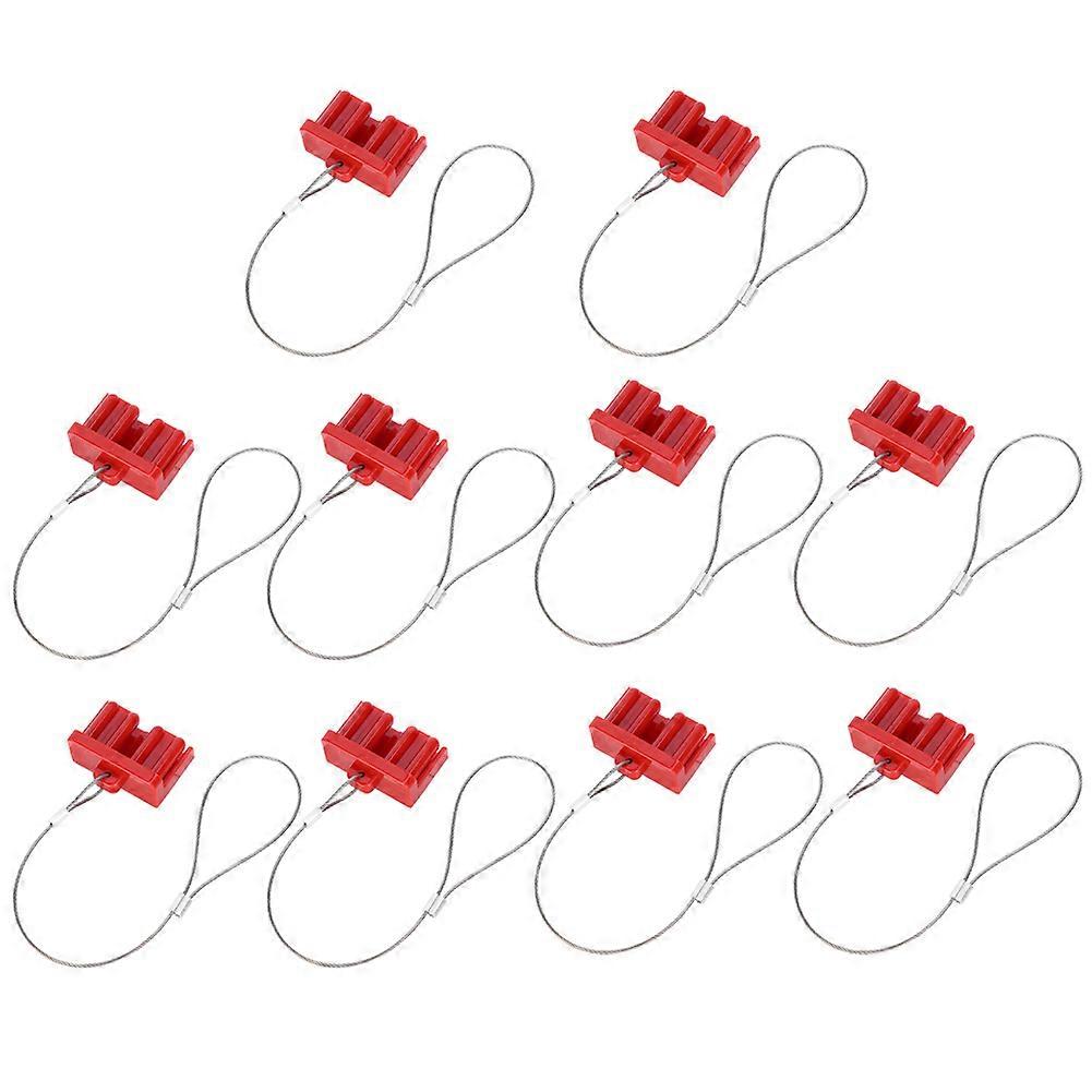 10Pcs Dust Cap for Forklift Connector Red Plastic Hard Texture Protection Cover 120A