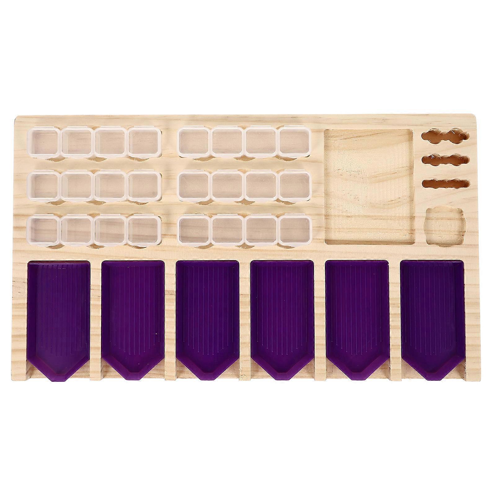 Diy Diamond Art Tool Tray Embroidery Tools Holder Durable Storage Organizer For Crafts Easy Use Tidy Arrangement