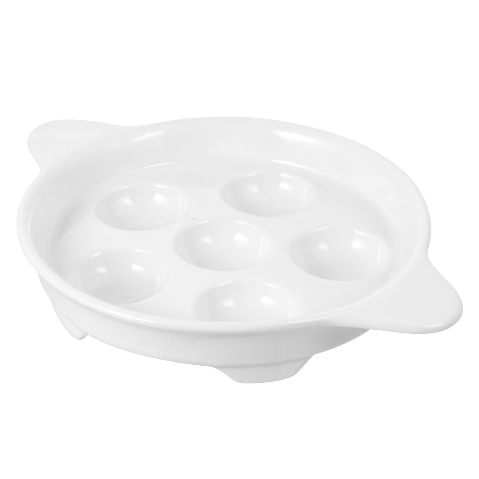 Ceramic Escargot Dish for Home Snail Baking Plate with Ceramic 1Pc