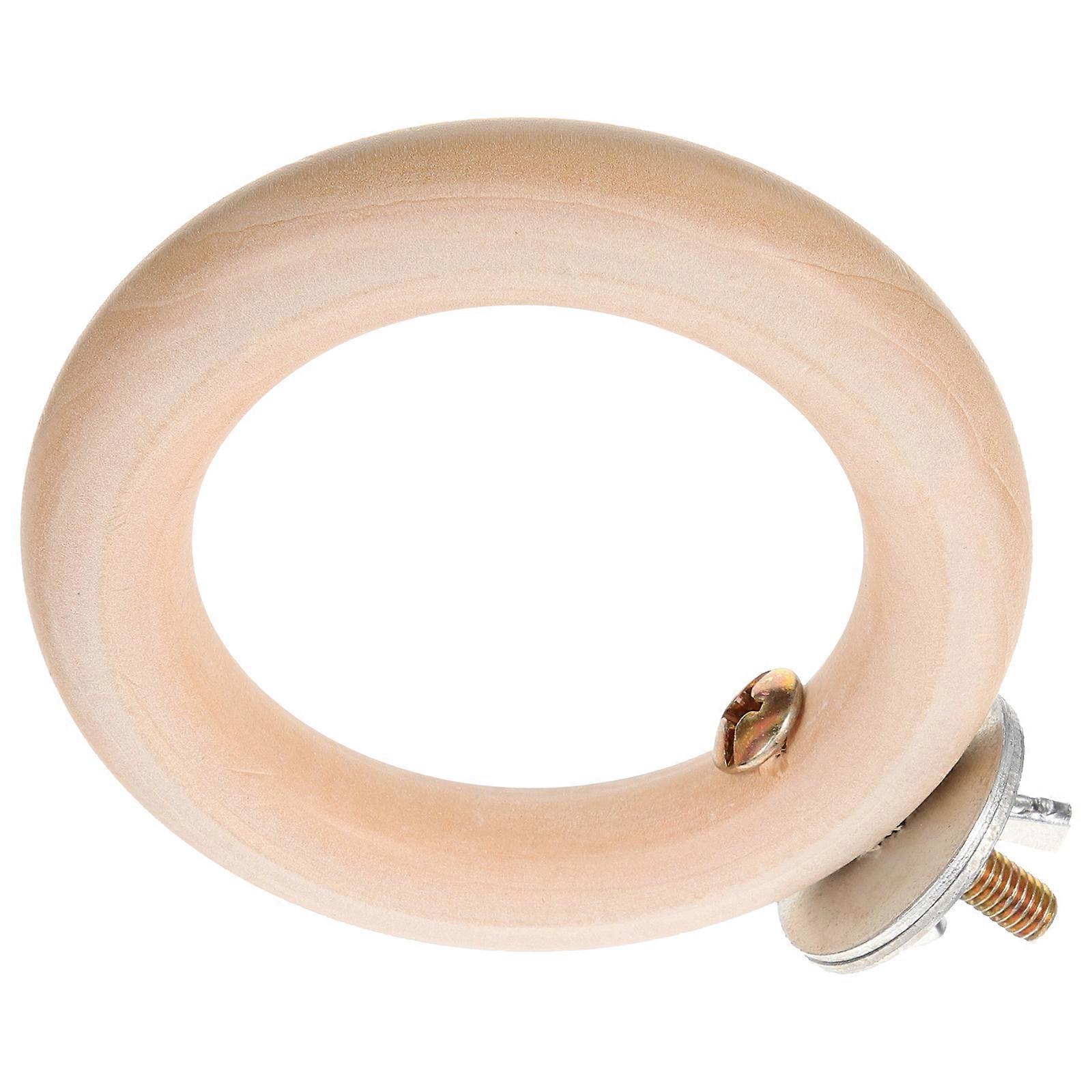 Parrot Perch Stick Bird Cage Perch Wooden Parrot Accessory Resting Place Circular Shape Natural Wood 3.5×3.5×0.6in 1Pack