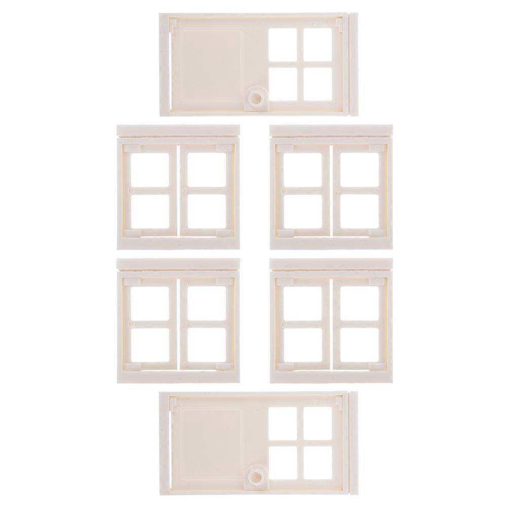 Plastic Doll House Door Model Building Miniature Design Square Mini Accessory 1Set