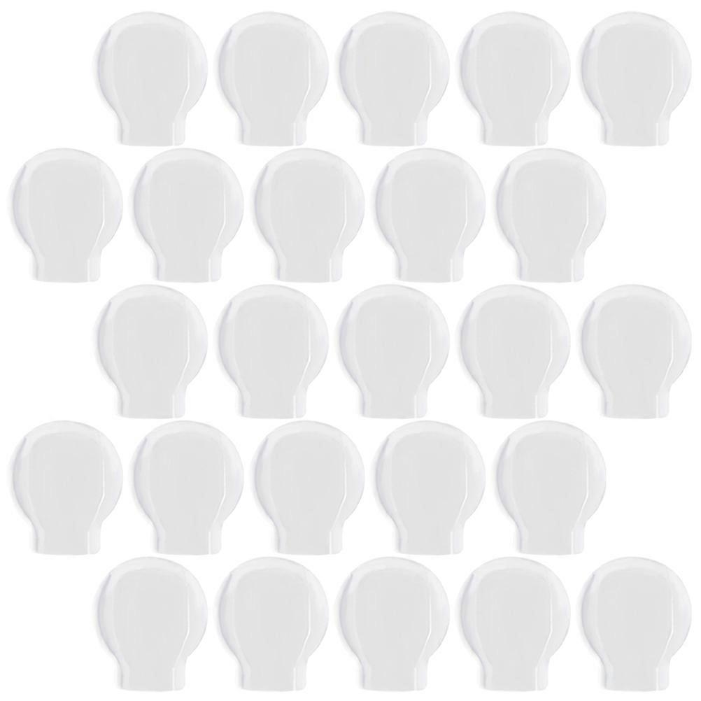 Ear Protection Earring Pads Non-Irritating Firm Fixation Transparent 1.1x0.9cm Silicone 50Pcs
