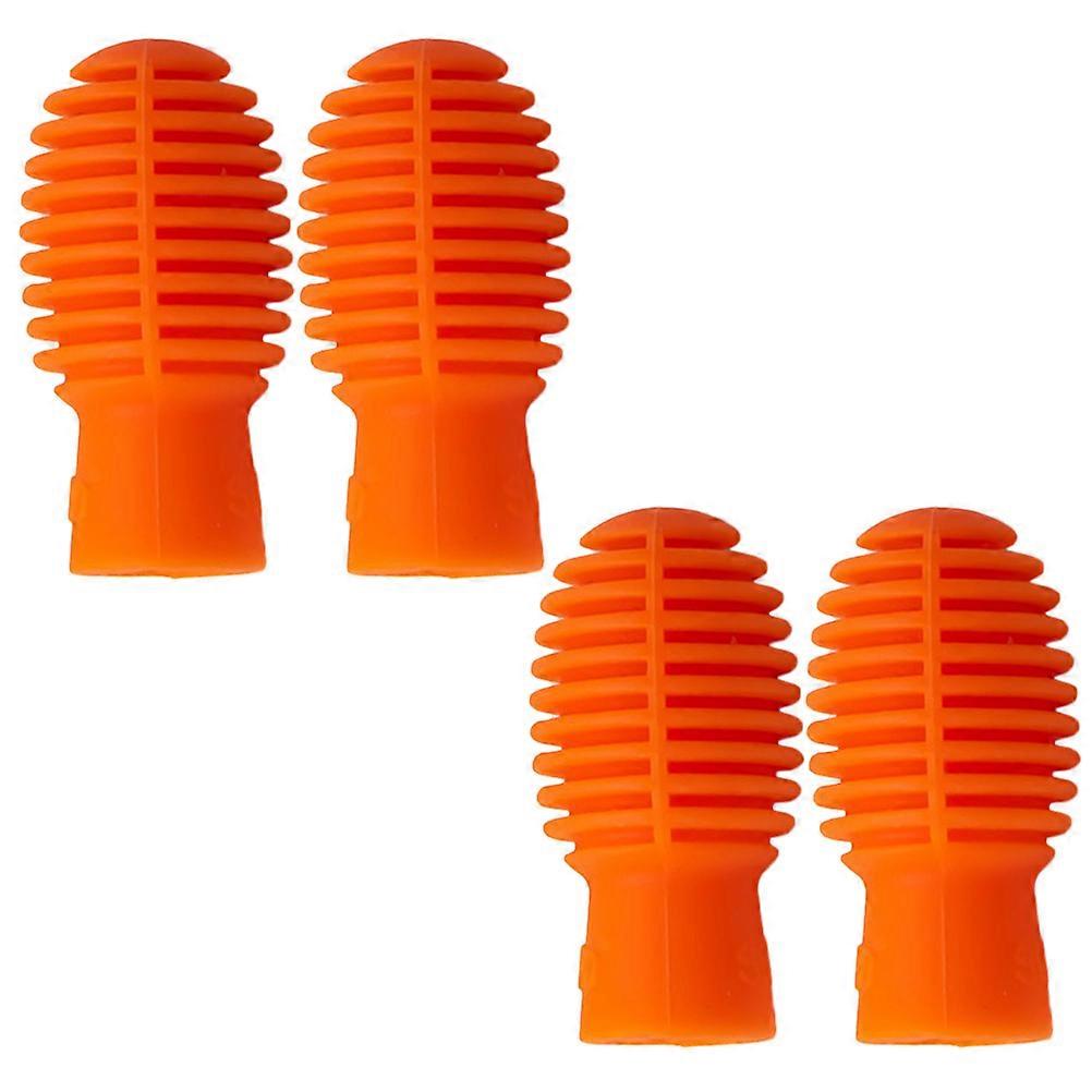 Silicone Drumstick Tips Noise Reducer For Outdoor Playing 4Pcs