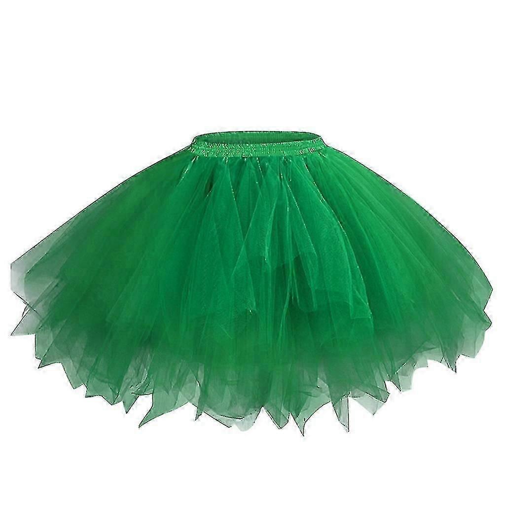 Frauen Mesh Tüllrock Prinzessin elastischer Rock Erwachsener kurzer Tutu Tanzrock