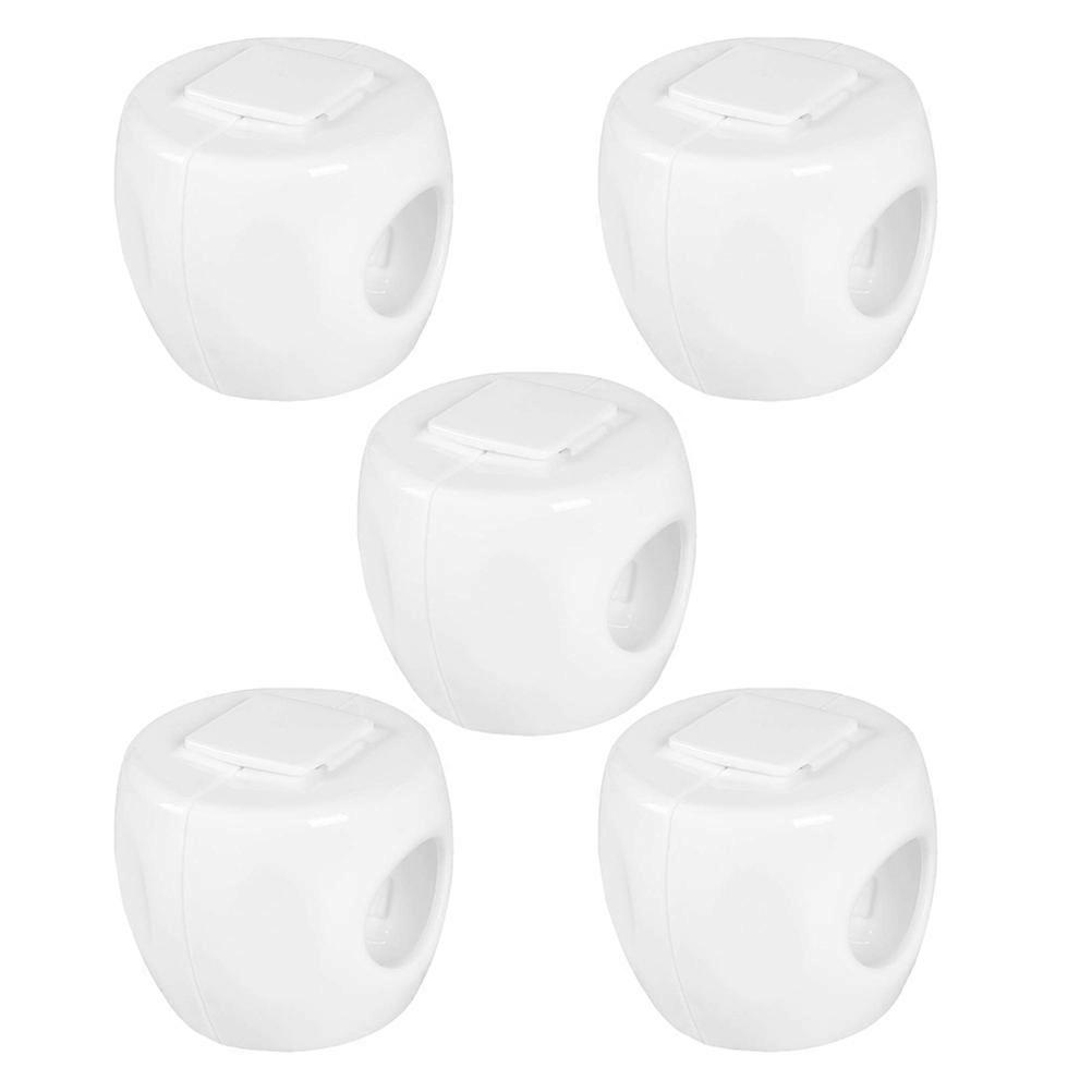 5pcs Static Door Knob Covers for Safe Handle Protection, Home Use, Noise Reduction and Access Prevention