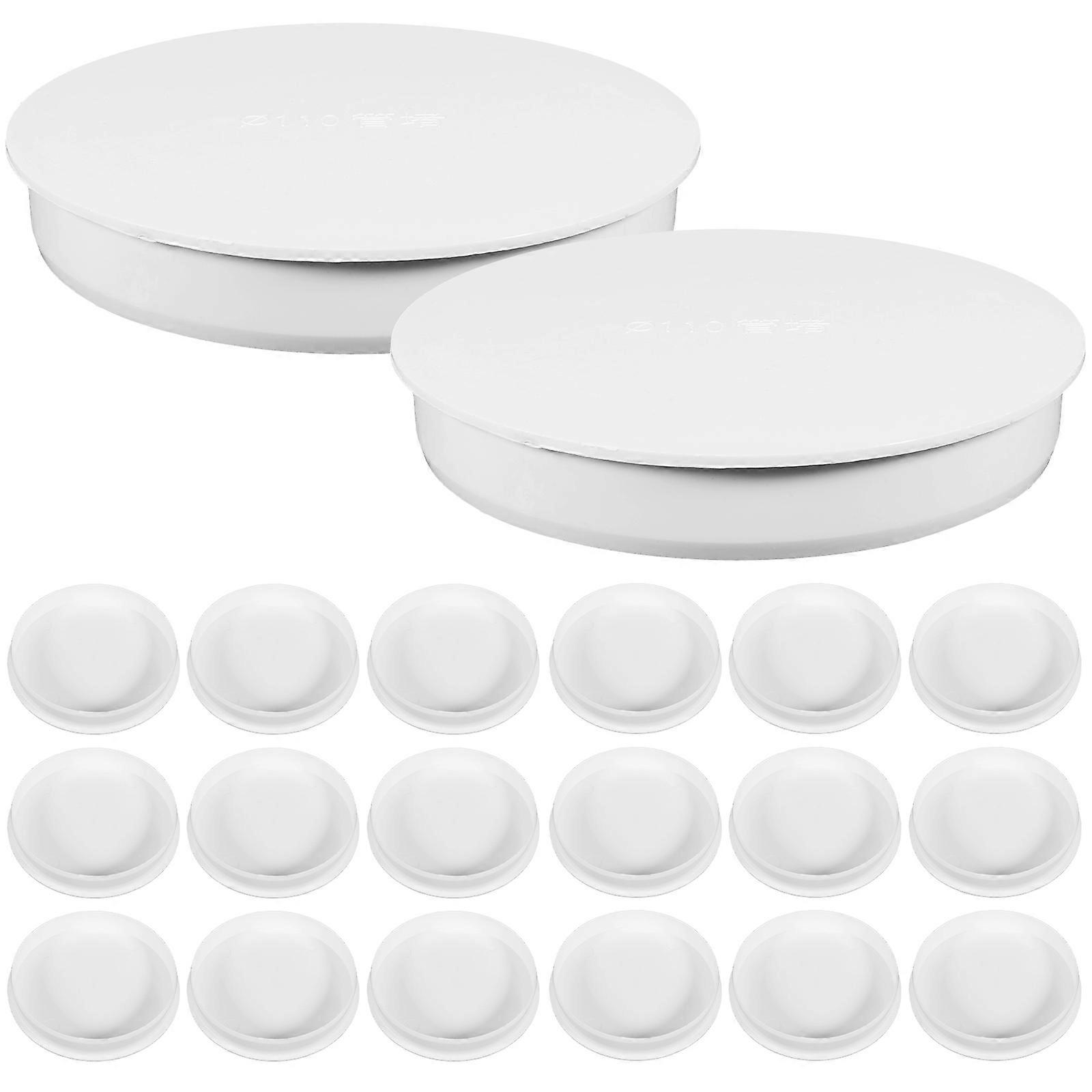 Gutter Downspout End Caps Outdoor Drain For General Users Solid Plastic 20Pcs