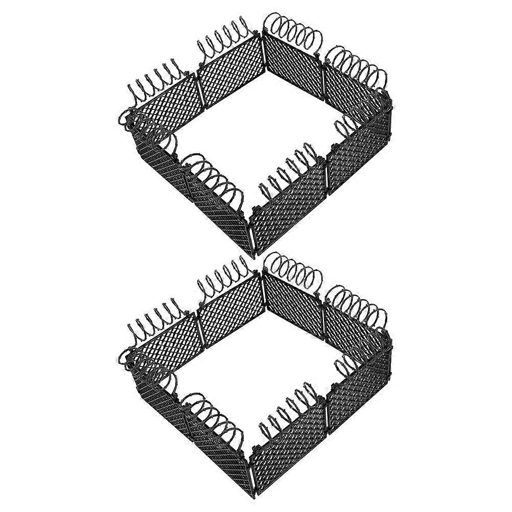 2 Sets War Scene Fence Mini Fence For Micro Landscape And Scene Adornment Diy Projects Mini Fences Plastic Miniature Fences Toys Boys Mini Fences Diy