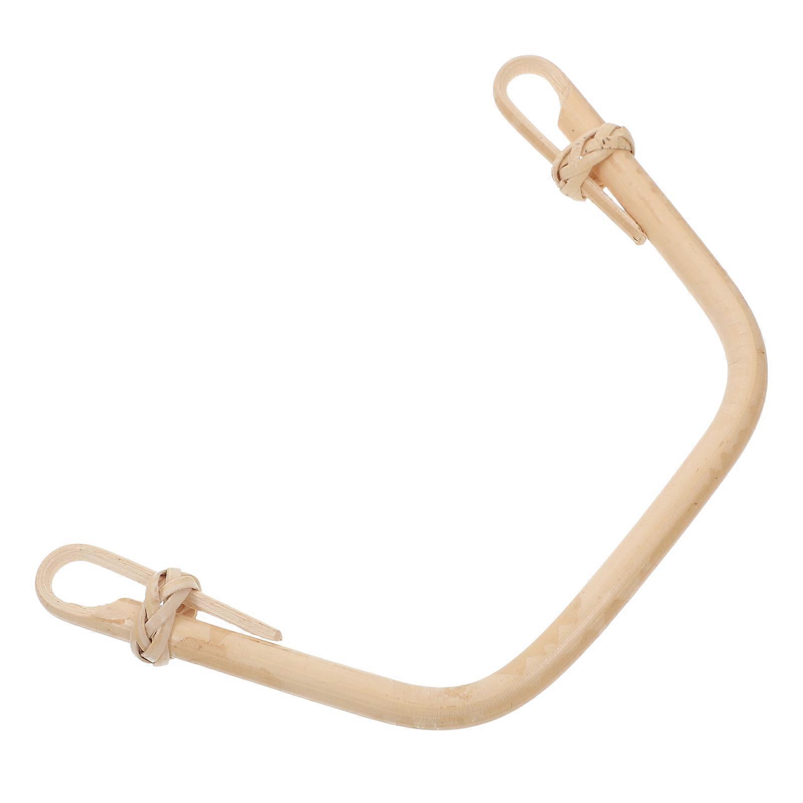 Bamboo Tea Pot Handle Replacement with Comfortable Grip for Kitchen Beige 7.5 Inches