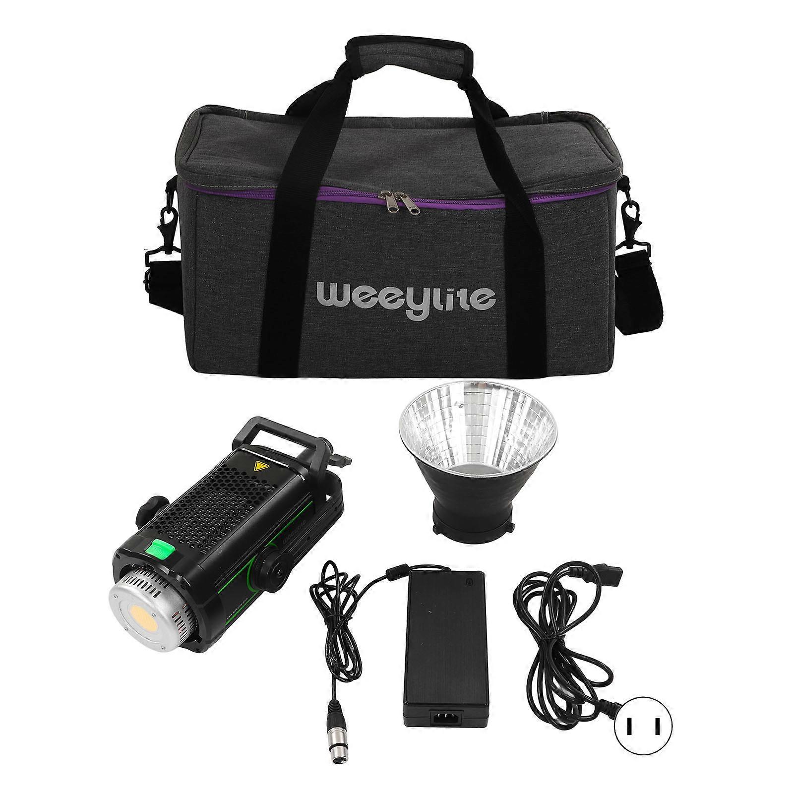 Weeylite LED Video Light 200W Adjustable Brightness COB Photography Light for Live Streaming Photostudio 100‑240V US Plug