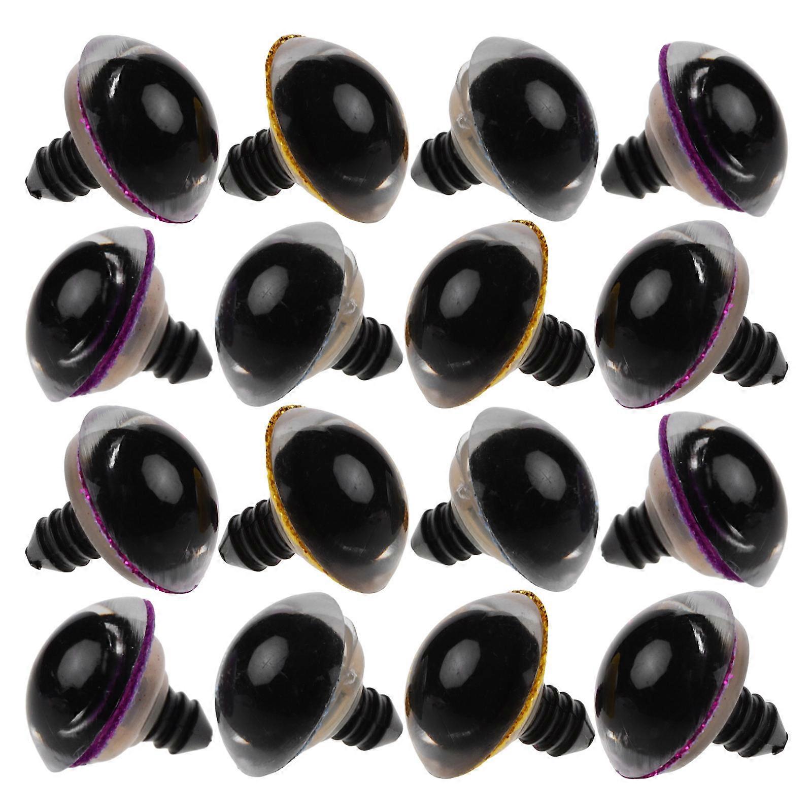 Doll Eyes For Crafts Round Yellow Sewable 40Pcs