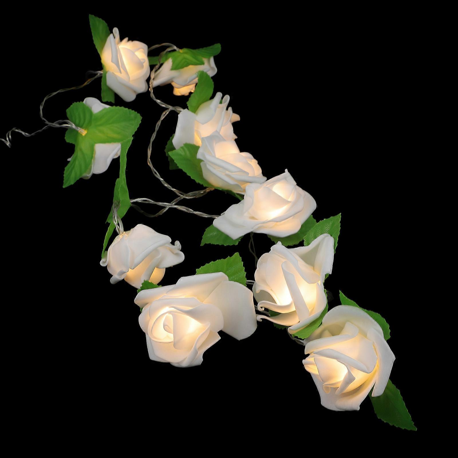 1 Set Realistic LED Rose String Lights for Decorative Wedding Banquet