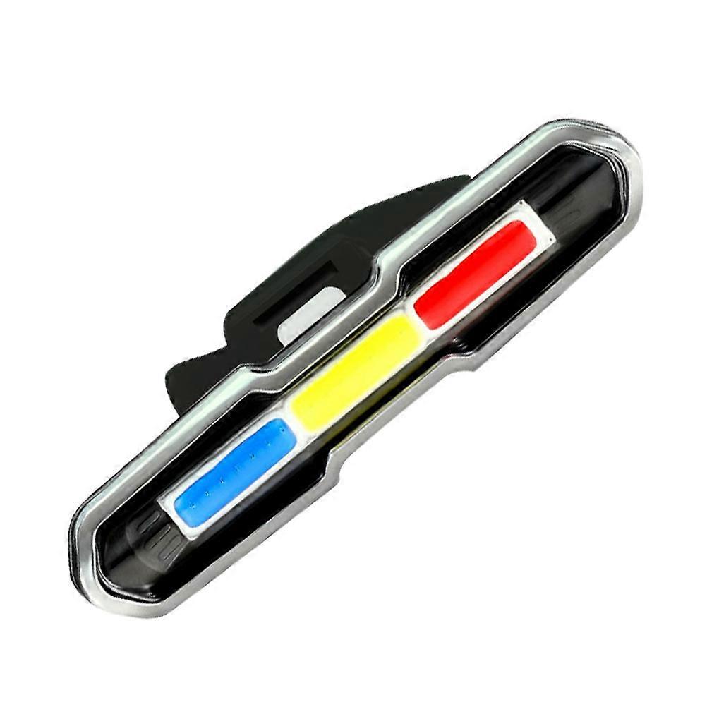 LED Warning Light for Bicycle Use with ABS Material Assorted Color Super Bright 210° Beam USB Charging 4 Hours Battery Life