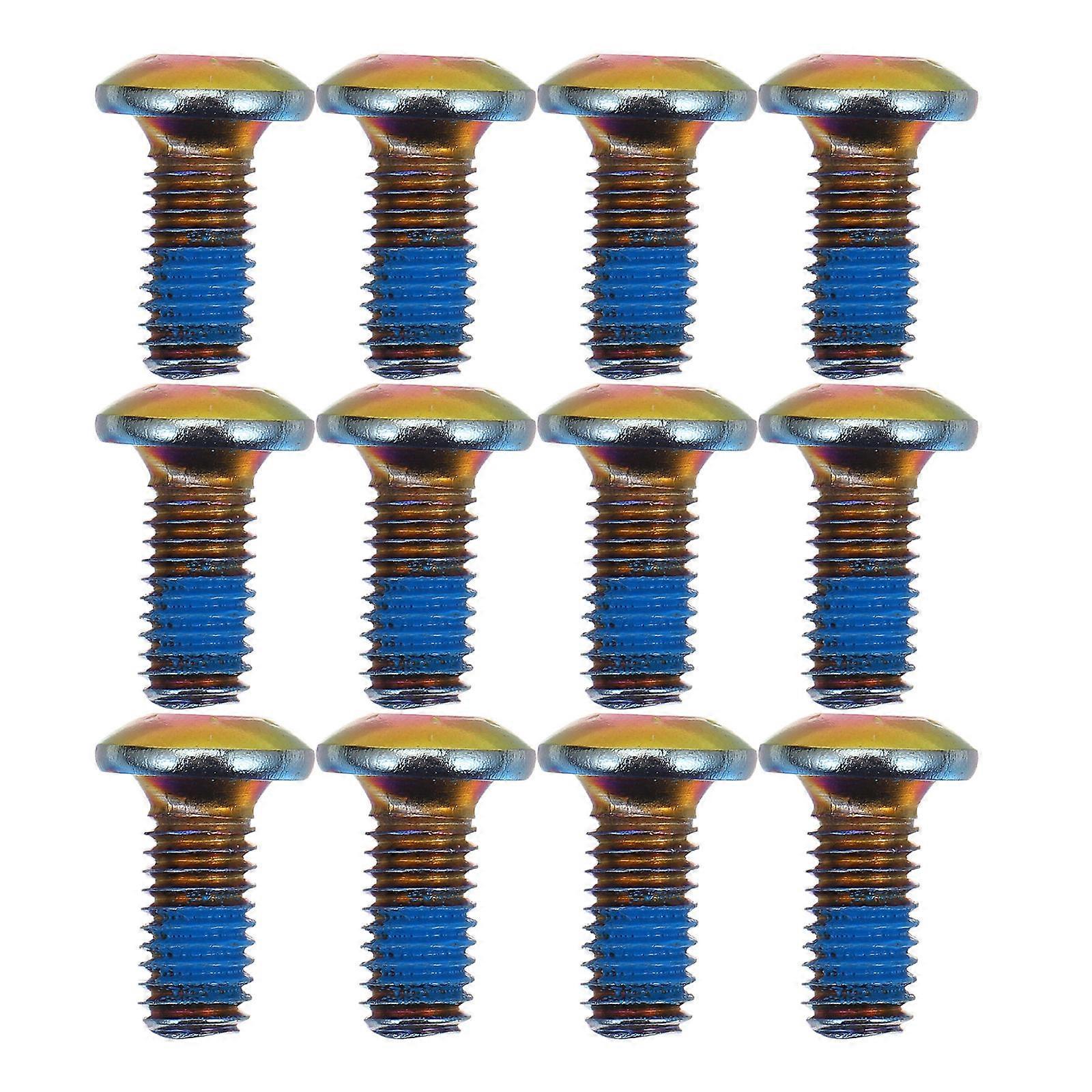 Titaaniteräksiset jarrupalaruuvit maasto- ja sähköpyöriin – korroosionkestävät, erittäin lujat levyjarrupultit – 7 väriä saatavilla