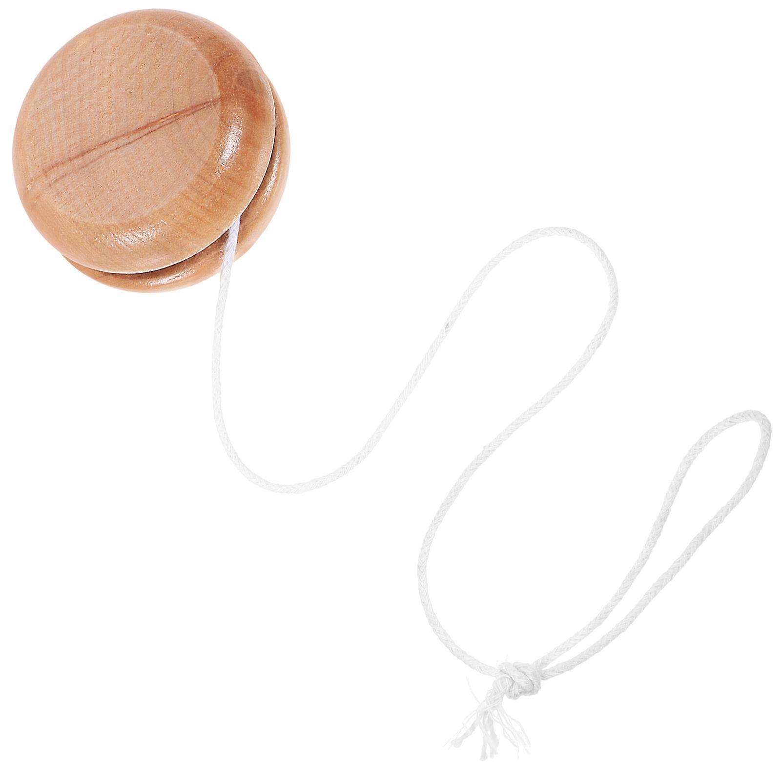 Khaki Wood for Kids Playing Safe Resistance Plain Design 1 Pair