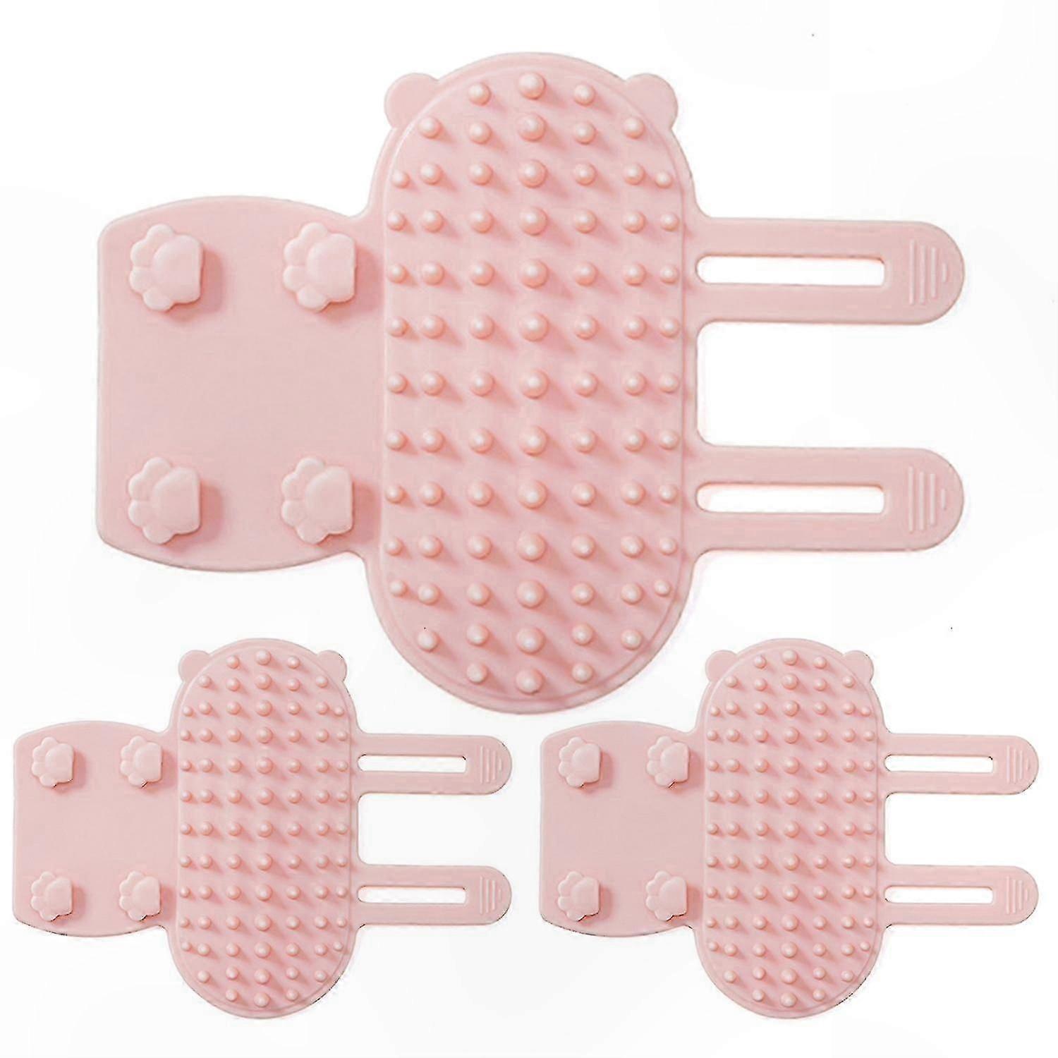 Adjustable Corner Cat Grooming Brush with Silicone Scratching Surface for Face and Itch Relief