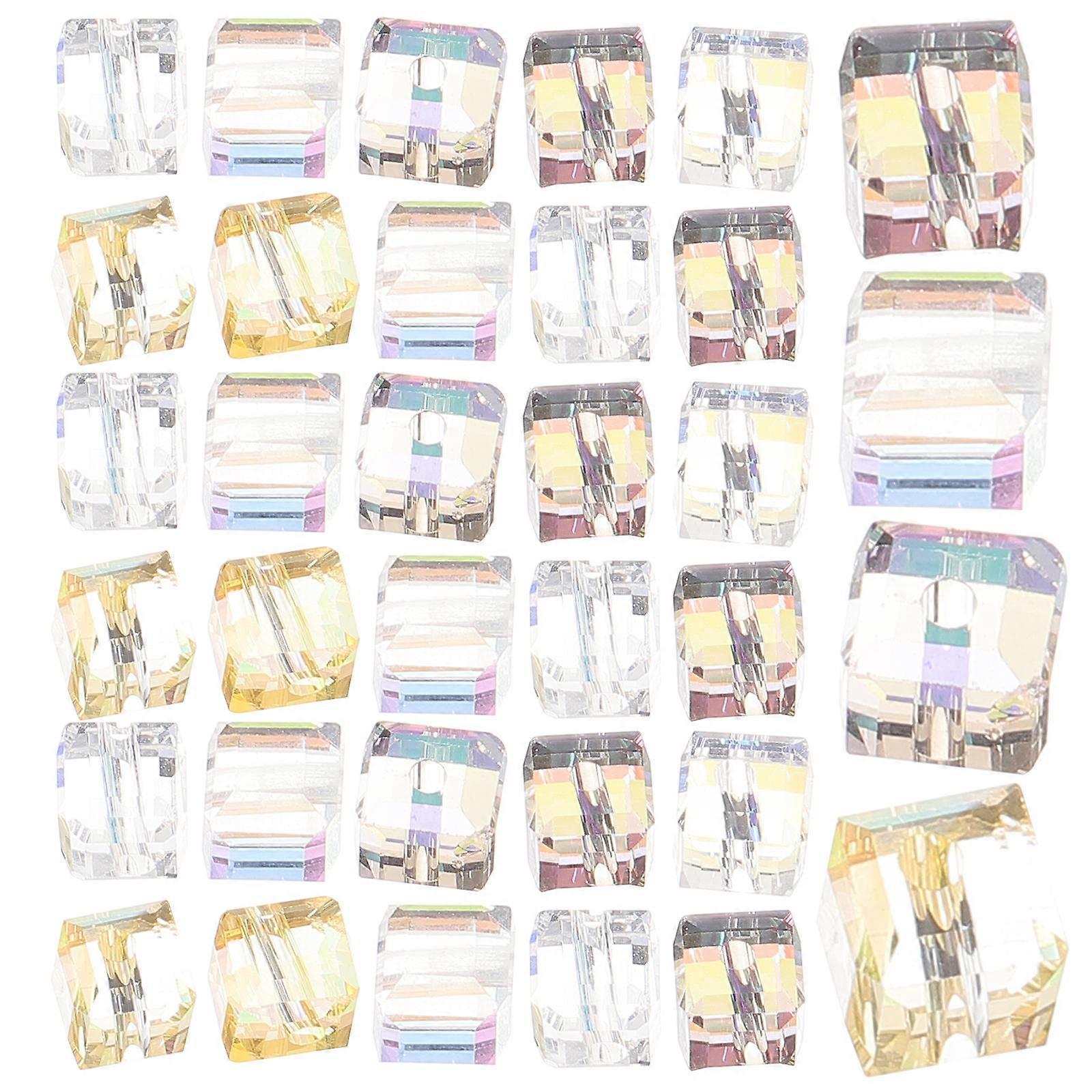 100Pcs Glass Beads for DIY Craft Bracelets Small Novelty Beads Set