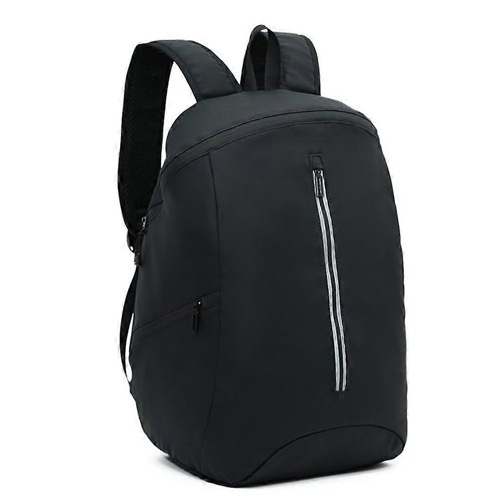 Motorcycle Backpack with Large Capacity, Lightweight Ergonomic Design, Breathable Back Cushion, Reflective Strips, Black