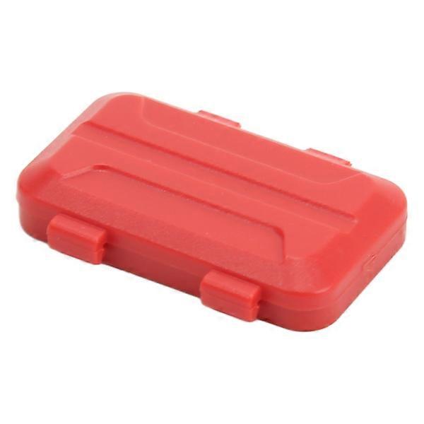 RC Side Toolbox Professional High Simulated RC Car Toolbox for AXIAL SCX24 1/18 1/24 RC Car Red