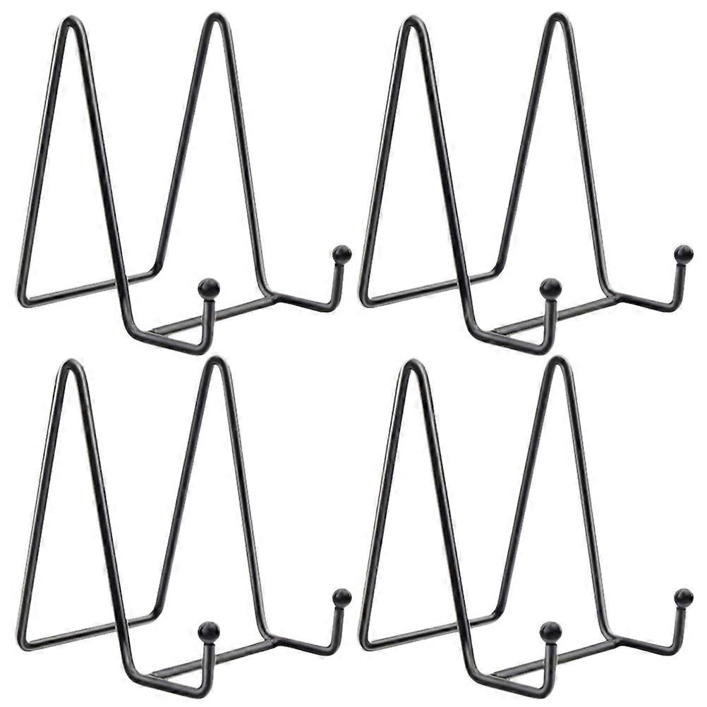 4pcs Metal Easel Plate Display Stand, Desktop Plate Holder, Elegant Iron Display Stand for Home, Office, and Special Events