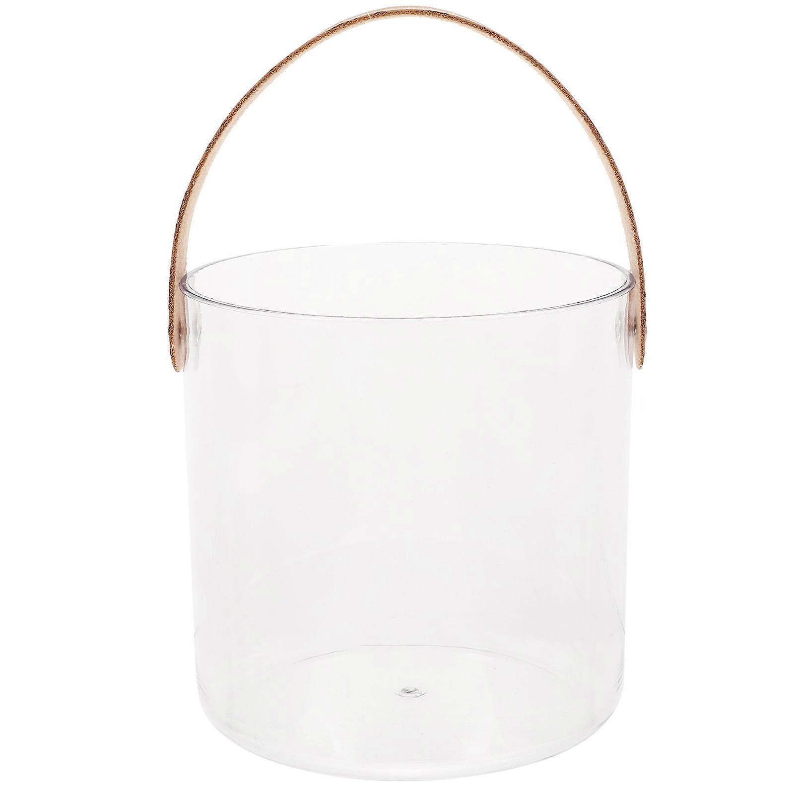 Fashionable Transparent Fruit Bag Handbag For Travel And Shopping 13X13X13CM With Food Storage Function 1Pack