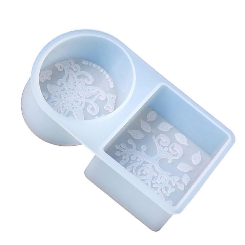 DIY Handmade Soap Mold with Ethnic Pattern for Soap Making Mold White